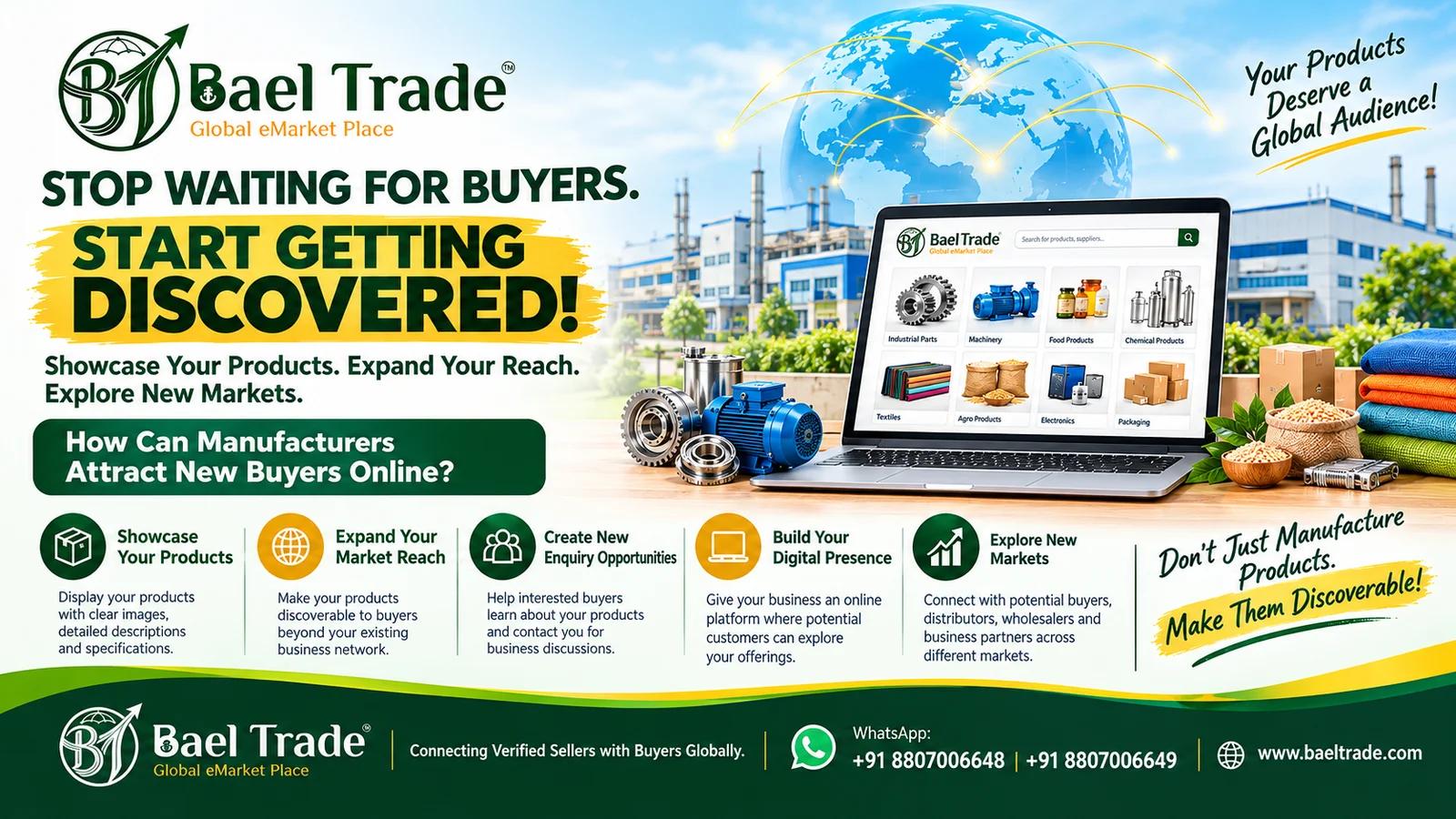 Online visibility can create opportunities for buyer enquiries, but actual enquiries and sales depend on product demand, listing quality, pricing, and buyer interest.