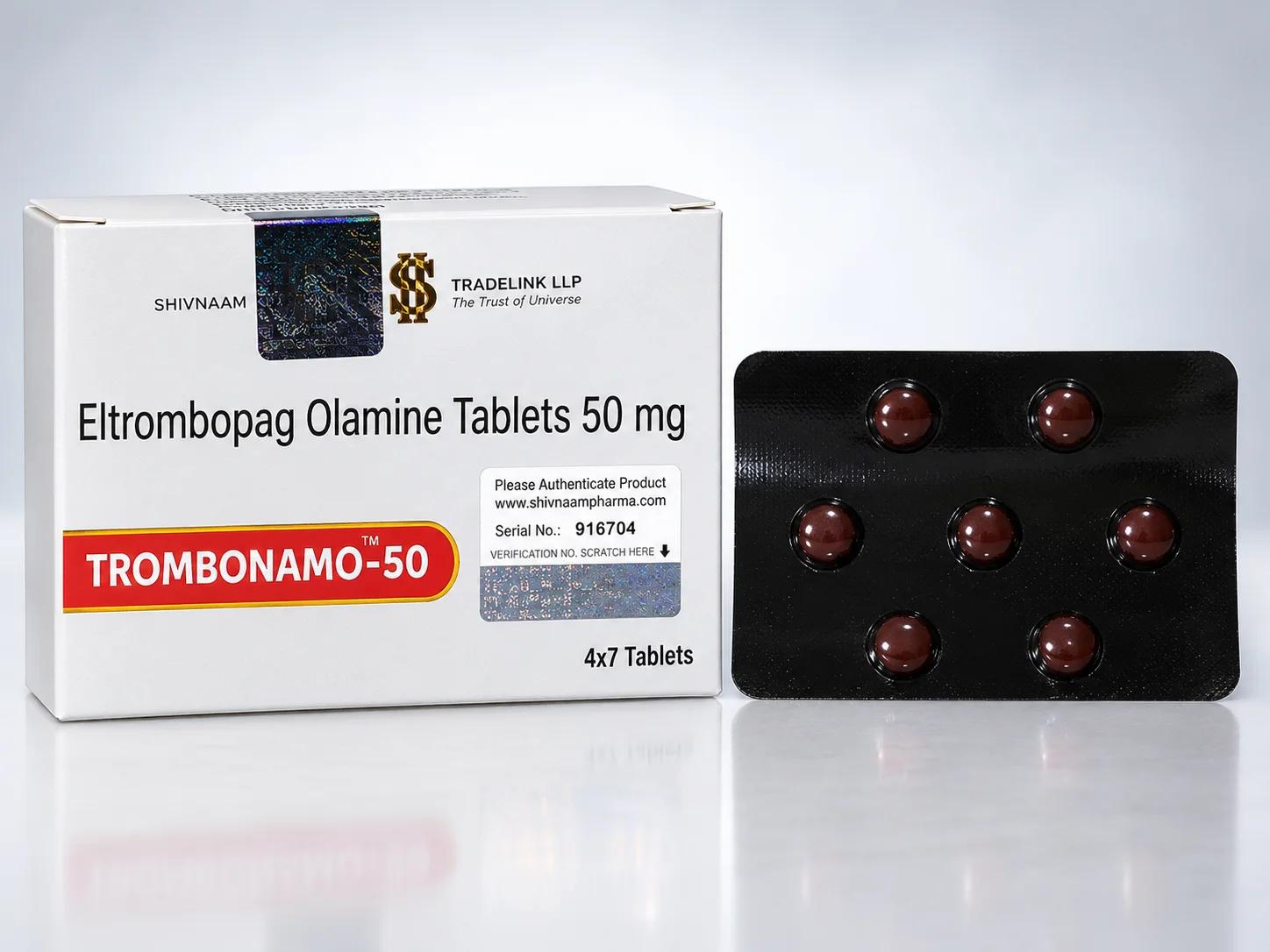 TROMBONAMO 50 MG TABLET — image 1
